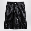 Isabel Marant Étoile Black Leatherette Bermudas pantalones cortos
