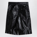 Isabel Marant Étoile Black Leatherette Bermudas pantalones cortos