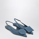 Jacquemus Ballerina Slingback Duelo Plates en mezclilla