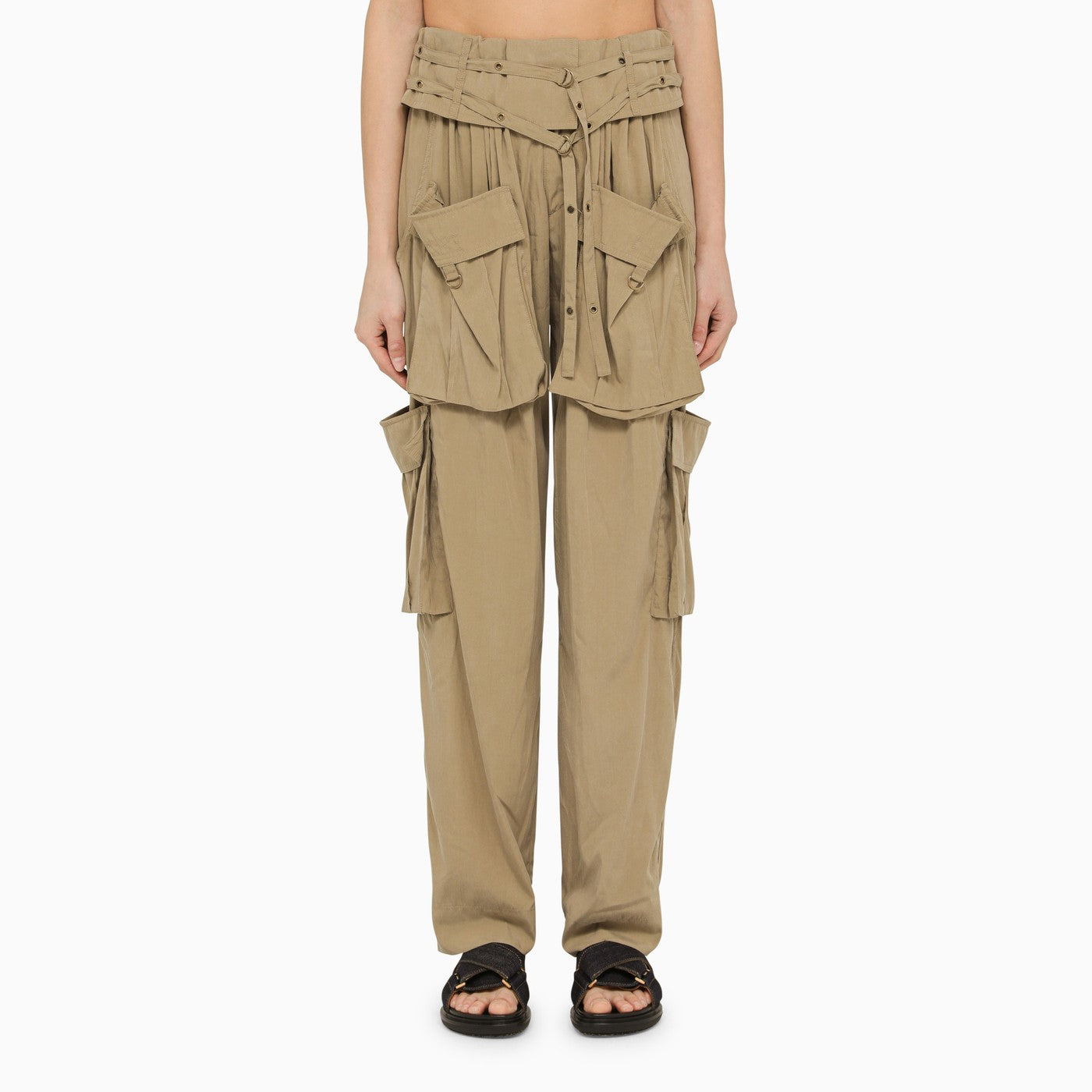 Isabel Marant Khaki pantalon de poche | Balardi