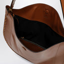 Isabel Marant Oskan zachte cognac gekleurde hobo -tas