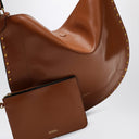 Isabel Marant Oskan zachte cognac gekleurde hobo -tas