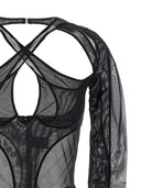 Mugler 'Criss Crossed Multi Layer' Bodysuit