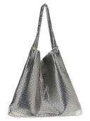Paco Rabanne 'Silver Pixel Metallic' Shopping Bag