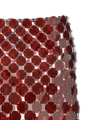 Jupe à paillettes en plastique Paco Rabanne