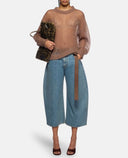The Attico Long Pant Washed Denim