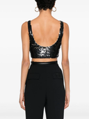 Parosh Grand Sequinned Crop Top