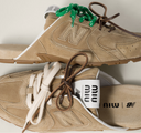 Miu Miu Sabot Scamosciato Delave'