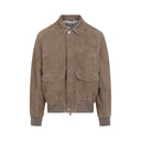 Brunello Cucinelli Leather Bomber Jacket
