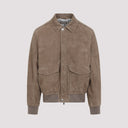 Brunello Cucinelli Leather Bomber Jacket