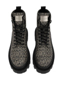 Dolce & Gabbana Jaquard Boots rivestito
