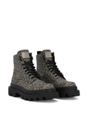Dolce & Gabbana Jaquard Boots rivestito
