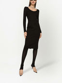 Dolce & Gabbana Costine Milan Dress With Dg Logo