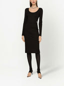 Dolce & Gabbana Costine Milan Dress With Dg Logo