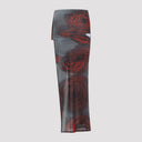 Jean Paul Gaultier Jean Paul Gaultier Blurry Roses Asymmetric Midi Skirt