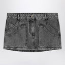 La mini-jupe d'Attico Black Denim