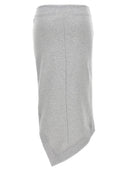 attico不对称的Midi裙子