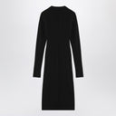 Attico sort midikjole med logoet lynlås