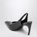 The Attico Black Viper Slingback