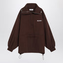 The Attico Brown Cotton Sweatshirt With Logo