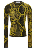 The Attico Python Jacquard Cardigan