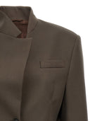 The Attico Maxi Shoulder Strap Blazer