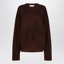 The Attico Brown Wool And Cashmere Sweater