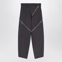 The Attico Dark Grey Trousers With Zip Details