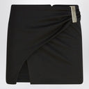 The Attico Black Wool Mini Skirt