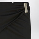 The Attico Black Wool Mini Skirt