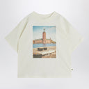 Mini Rodini White T Shirt z nadrukiem miejskim