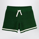 Mini zielone bawełniane szorty