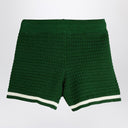 Mini zielone bawełniane szorty