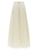 Jupe de taffetas à deux ensembles