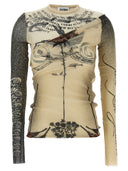 Jean Paul Gaultier Double Layer Tulle Top