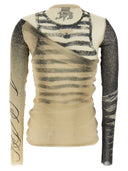 Jean Paul Gaultier Double Layer Tulle Top