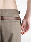 Prada Pantaloni Lana Tec