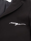 Msgm Fabric Tecnical Blazer Girl Nero/Black