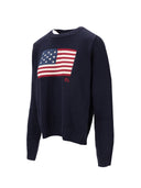 Pullover a maniche lunghe con bandiera Ralph Lauren