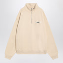 Jacquemus Beige Cotton Zip Up Sweatshirt