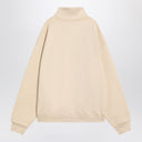 Jacquemus Beige Cotton Zip Up Sweatshirt