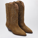 Isabel Marant Sepia Coloured Suede Cowboy Boot