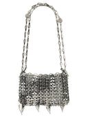 PACO Rabanne Silver Nano Borsa Foglie metalliche Stume