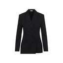 Alexander Mc Queen Pinstripe Lurex Jacket