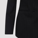 Alexander Mc Queen Pinstripe Lurex Jacket