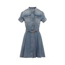 Alexander Mc Queen Denim Mini Dress