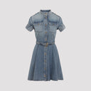 Alexander Mc Queen Denim Mini Dress