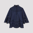 Zimmermann Mahon Broderie Denim Top