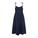 Zimmerman Mahon Broderie Denim Midi Dress