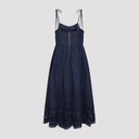 Zimmerman Mahon Broderie Denim Midi Dress